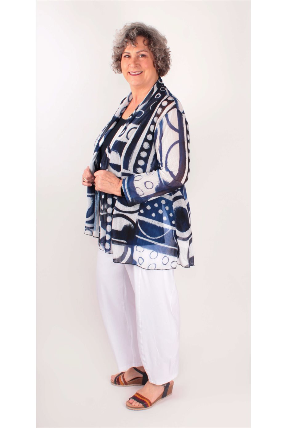 Mesh Drape Cardigan Dottie